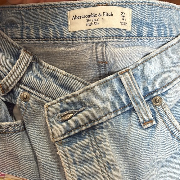 Abercrombie & Fitch 90’s style dad high rise jeans 27/4R - Picture 6 of 14
